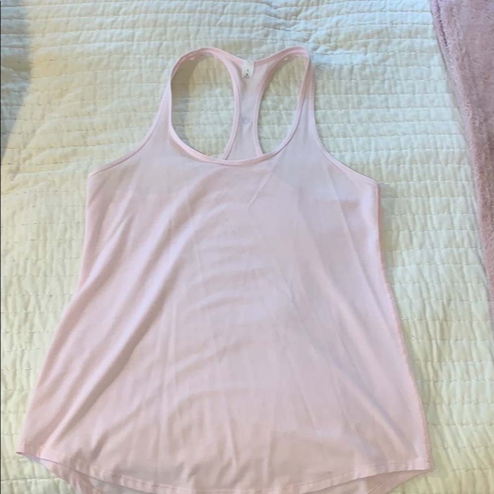 Light Pink Lululemon racerback tank top
